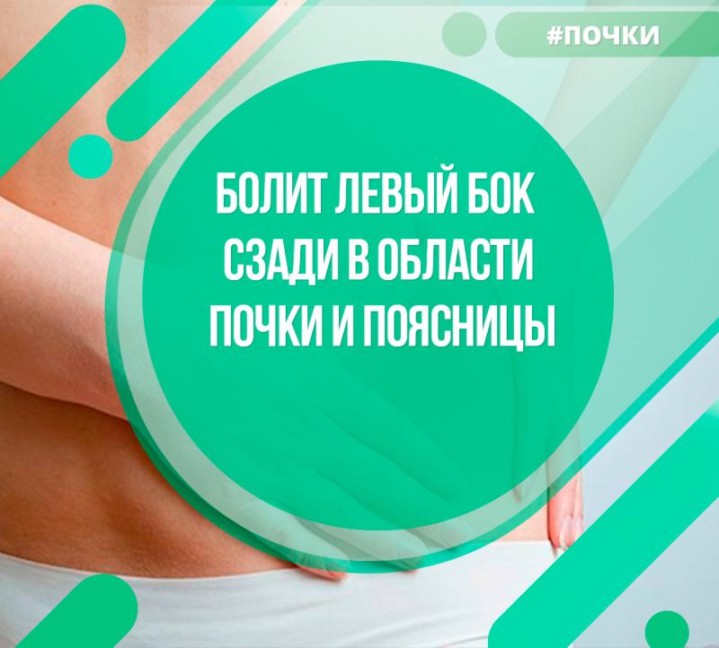 Болит левый бок сзади в области почки и поясницы